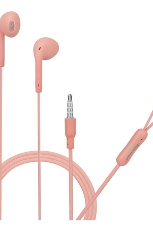 hitage-eb-13-stereo-color-35-mm-wired-earphone-in-ear-comfortable-in-ear-fit-pink