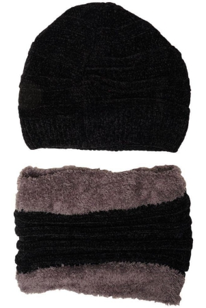 penyan-black-woollen-womens-cap-pack-of-1-black