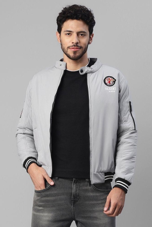 UrbanMark Men Regular Fit Men Round Neck Jacket-Grey - None