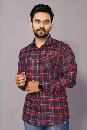 anand-cotton-blend-regular-fit-checks-full-sleeves-mens-casual-shirt-multicolor-pack-of-1-none