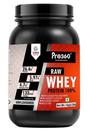 PRO360 Raw whey protein powder 1 kg