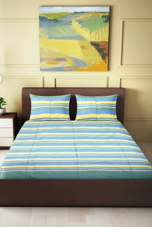 bedspread-cotton-yellow-green-line-90x100