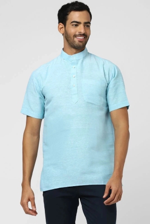 deshbandhu-dbk-sky-blue-cotton-mens-shirt-style-kurta-pack-of-1-none