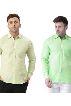 kloset-by-riag-100-cotton-regular-fit-solids-full-sleeves-mens-casual-shirt-fluorescent-green-pack-of-2-none