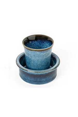 premium-ceramic-dawara-set-tea-dabara-set-tumbler-set-for-authentic-south-indian-filter-coffee-serving-drinkware-set-of-1-120-ml-greenish-blue