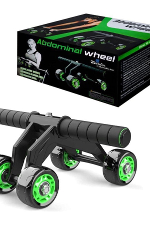 horse-fit-4-wheel-upgraded-ab-wheel-roller-for-six-pack-abs-workout-at-home-exerciser-for-abdominal-stomach-exercise-training-with-knee-mat-steel-handle-for-men-and-women-multicolor-mult