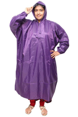 goodluck-nylon-long-raincoat-purple-none