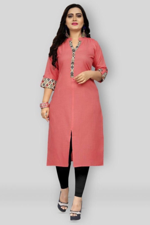 rangrasiya-pink-cotton-womens-front-slit-kurti-pack-of-1-xxl