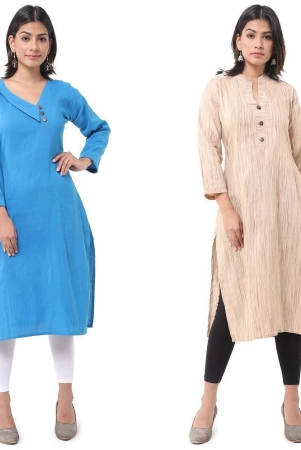 deshbandhu-dbk-multicolor-cotton-womens-straight-kurti-pack-of-2-none