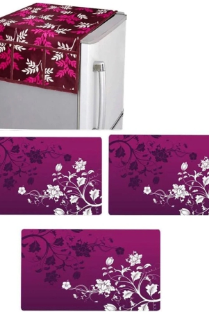 fabolic-polyester-floral-printed-fridge-mat-cover-93-53-pack-of-4-purple-purple