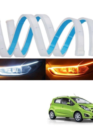 kozdiko-60-cm-flexible-white-daytime-running-light-for-cars-with-matrix-yellow-indicator-with-turn-sequential-flow-60-cm-set-of-2-pieces-forchevrolet-beat