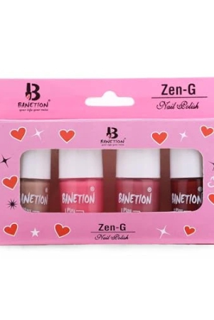 banetion-zen-g-new-generation-makeup-mini-nail-kit-bestie-30ml-set-of-4-glossy-nail-polish-set-long-lasting-high-gloss-effect-chip-resistant-nail-paints-cruelty-free-vegan