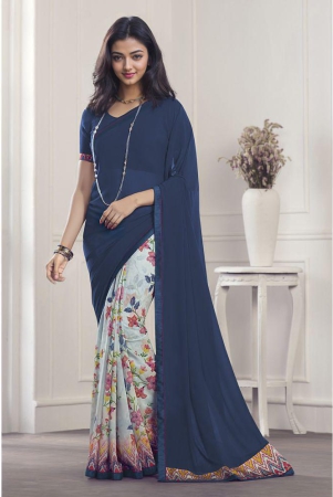 rangita-half-half-printed-georgette-saree-with-lace-border-blouse-piece-navy-blue-navy-blue