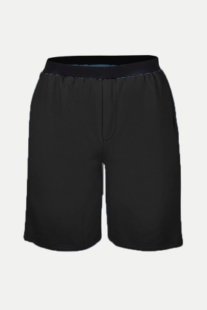 Mens Black knitted Casual Shorts