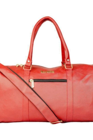 man-arden-red-leather-duffle-bag-onesize