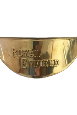 new-7inc-brass-headlamp-shade-with-re-logo-for-royal-enfield-classic-bullet-standard