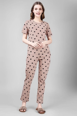 smarty-pants-brown-cotton-womens-nightwear-nightsuit-sets-pack-of-1-none