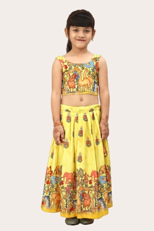 girls-rayon-silk-fully-stitched-lehenga-choli-bandhani-print-multicolor-lehenga-choli-set-yellow-5-years-6-years