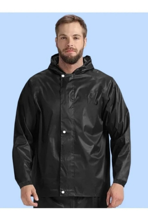 ppthefashionhub-black-polyester-mens-raincoat-pack-of-1-m