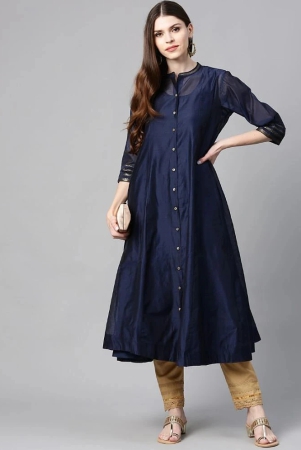 juniper-chanderi-solid-anarkali-womens-kurti-indigo-pack-of-1-none