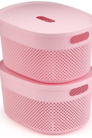 oliveware-plastic-pink-utility-container-set-of-2-pink