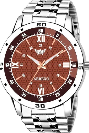 Abrexo Silver Stainless Steel Analog Mens Watch