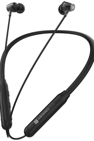 Portronics - Wireless Bluetooth Headset - Black