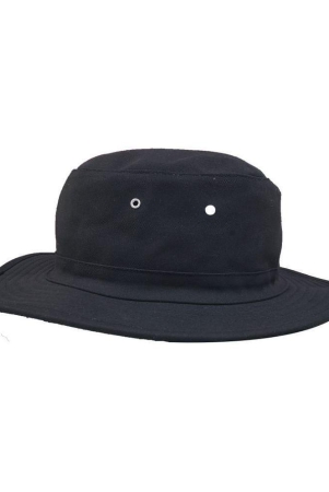 zacharias-black-plain-cotton-hats-black