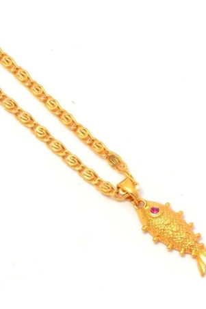 jewar-mandi-new-design-gold-plated-locketpendant-with-link-chain-daily-use-for-men-women-girls-boys-none