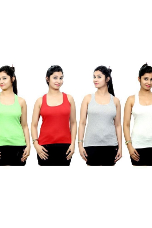 q-rious-multi-color-cotton-lycra-tanks-l