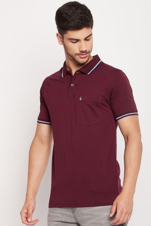 uniberry-maroon-cotton-blend-regular-fit-mens-polo-t-shirt-pack-of-1-none