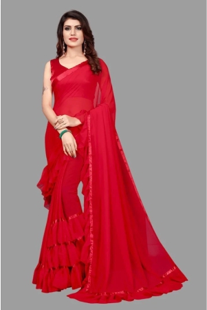 apnisha-maroon-georgette-saree-with-blouse-piece-pack-of-1-maroon