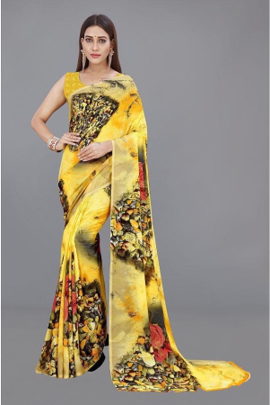 anand-sarees-yellow-georgette-saree-with-blouse-piece-pack-of-1-yellow