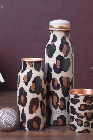 cheetah-print-copper-bottle-2-bottles-and-1-glass