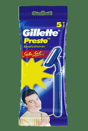 gillette-presto-sata-sat-disposable-razor-twin-blades-long-handle-for-smooth-shaving-5-pcs