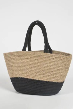 black-beige-jute-tote-bag