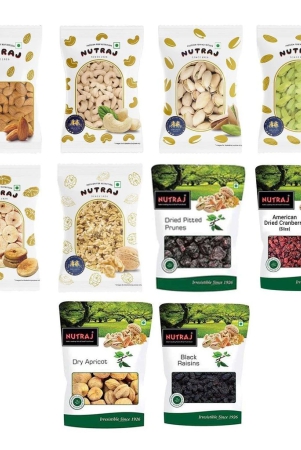 nutraj-dry-fruit-combo-1kg-pack-pistachios-almondcashew-black-and-golden-raisins-anjeer-walnut-kernel-dried-apricot-prunes-cranberries-100gm-each