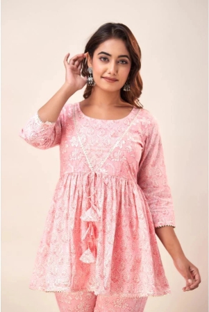 svarchi-cotton-printed-anarkali-womens-kurti-pink-pack-of-1-none