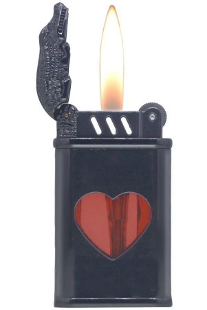 jmall-black-aluminium-cigarette-lighter-pack-of-1-black