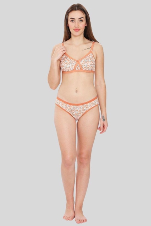 ilraso-orange-cotton-womens-bra-panty-set-pack-of-1-none