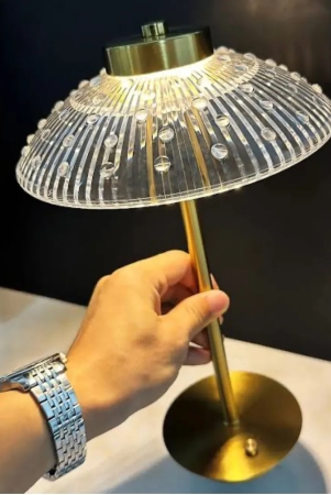 umbrella-highlighting-lamp-metalic-gold-metal-acrylic-gloss-finish-h-16-l-8-w-4-inch