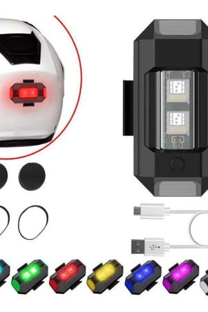 leavess-universal-safety-signal-7-colors-mini-usb-rechargeable-strobe-lights-anti-collision-led-for-helmet-bicycle-motorcycle-pack-of-1-assorted