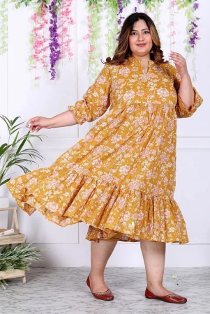 swasti-cotton-blend-printed-anarkali-womens-kurti-yellow-pack-of-1-none