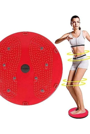 hsp-enterprises-tummy-twister-acupressure-for-home-gym-fat-buster-unisex-abdominal-workout-red