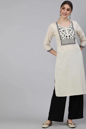 antaran-off-white-cotton-womens-straight-kurti-pack-of-1-none