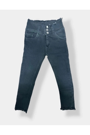 iconic-me-kids-girls-plain-denim-jeans-premium-denim-gray-jeans-none