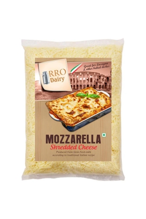 Rro Mozzarella Shredded Cheese, 200 Gm