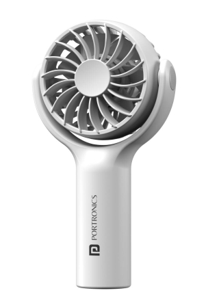 Portronics Toofan Mini Portable Rechargeable Fan (White)