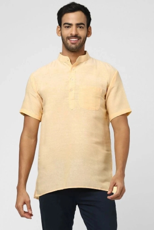 deshbandhu-dbk-yellow-cotton-blend-mens-regular-kurta-pack-of-1-none