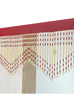 Smart Traders Single Door Beaded String Curtain - Red